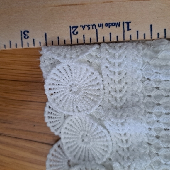 J.O.A. LA Women's Small White Eyelet Romper Shorts Embroidered Cut Out Back - Picture 6 of 12